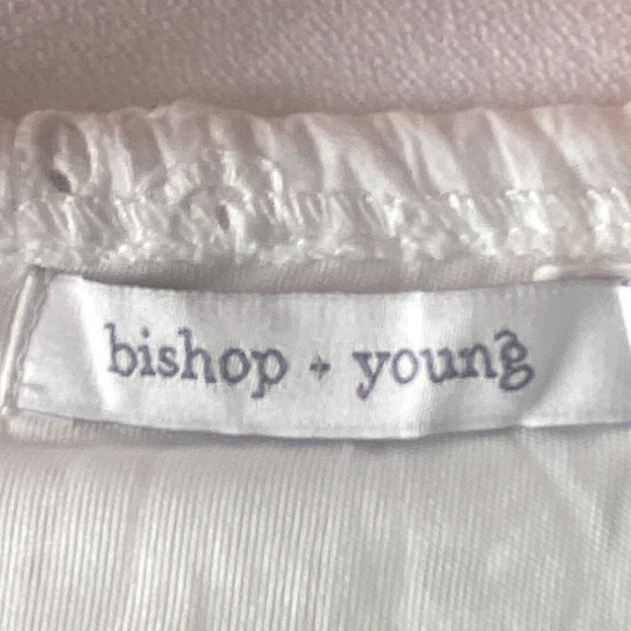 new WITH TAG BISHOP + YOUNG EYELET RUFFLE OFF THE SHOULDER DRESS - Picture 9 of 10